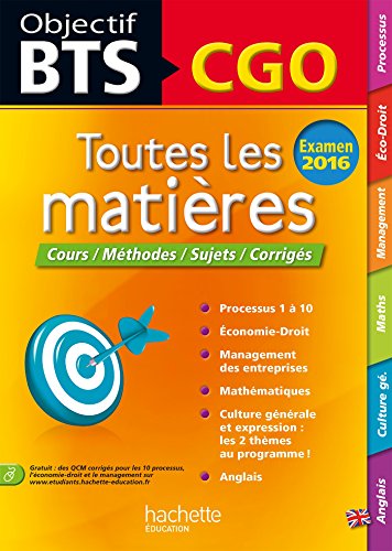 Stock image for Toutes les matires BTS CGO for sale by Ammareal