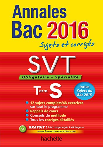 9782012708549: Sciences de la vie et de la terre obligatoire + spcialit Term S: Sujets et corrigs