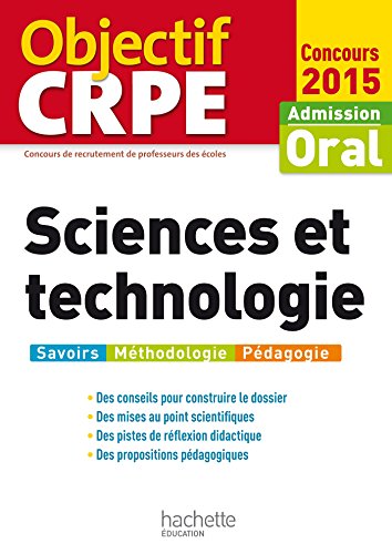 9782012708778: Sciences et technologie: Admission, oral