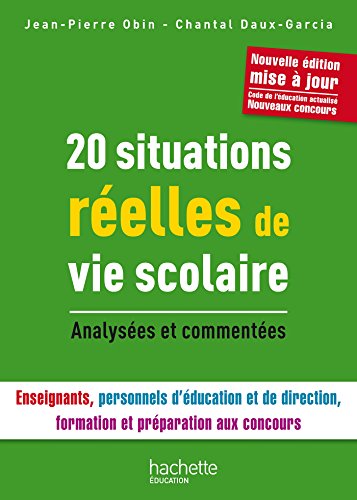 9782012708853: 20 Situations relles de Vie Scolaire