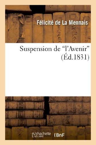 Imagen de archivo de Suspension de l'Avenir Religion a la venta por PBShop.store US