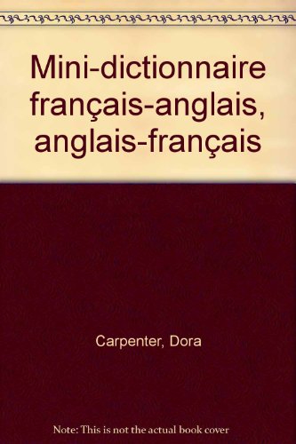 9782012804821: Mini-dictionnaire franais-anglais, anglais-franais