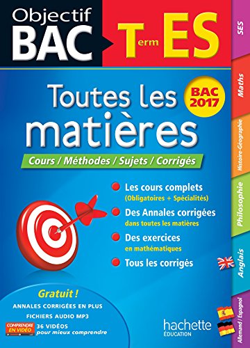 Beispielbild fr Objectif Bac - Toutes Les Matieres Term ES 2017 zum Verkauf von Ammareal