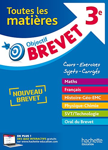 Beispielbild fr Objectif Brevet - Toutes les matires 3e - Nouveau programme 2016 zum Verkauf von LeLivreVert