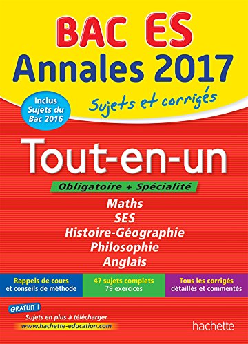 Imagen de archivo de Annales Bac 2017 Tout-en-un Term ES a la venta por Ammareal