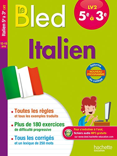 9782012903449: Cahier Bled - Italien LV2 5e-4e-3e