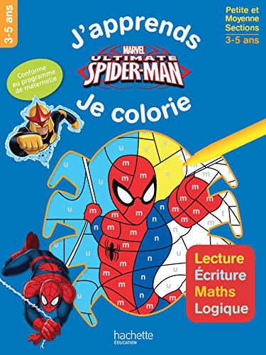 9782012904033: Spiderman J'apprends tout en coloriant PS-MS