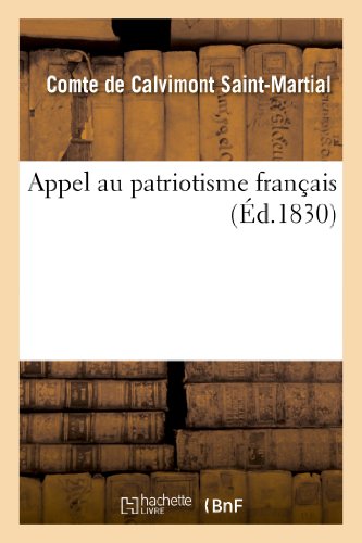 Stock image for Appel au patriotisme franais Histoire for sale by PBShop.store US