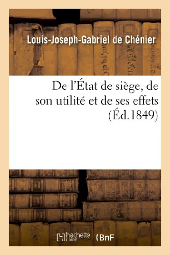 Imagen de archivo de de l'tat de Sige, de Son Utilit Et de Ses Effets (Sciences Sociales) (French Edition) a la venta por Lucky's Textbooks