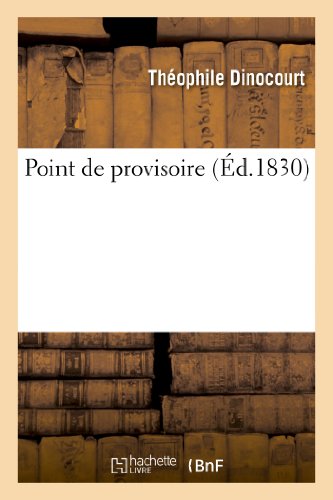 Imagen de archivo de Point de provisoire Histoire a la venta por PBShop.store US