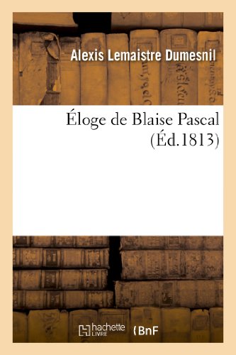 Imagen de archivo de loge de Blaise Pascal (Litterature) (French Edition) a la venta por Lucky's Textbooks