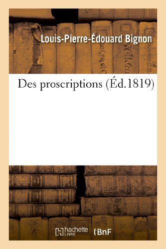 Stock image for Des proscriptions Sciences Sociales for sale by PBShop.store US