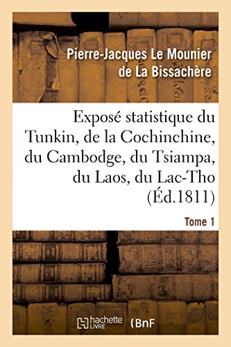 Stock image for Expos Statistique Du Tunkin, de la Cochinchine, Du Cambodge, Du Tsiampa, Du Laos, Du Lac-Tho. T 1 (Sciences Sociales) (French Edition) for sale by Lucky's Textbooks