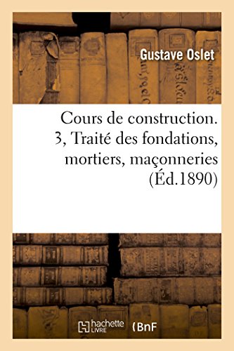 9782013519953: Cours de construction Volume 1, partie 3