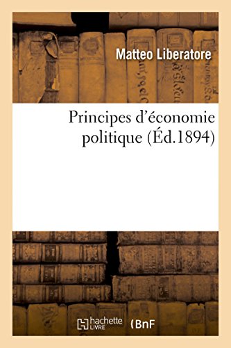 Imagen de archivo de Principes d'conomie Politique (Sciences Sociales) (French Edition) a la venta por Lucky's Textbooks