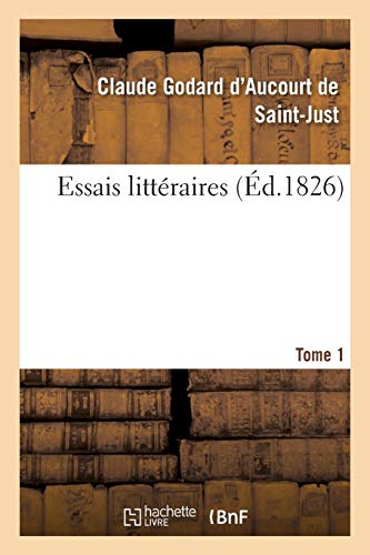 Stock image for Essais Littraires Tome 1 (Litterature) (French Edition) for sale by Lucky's Textbooks