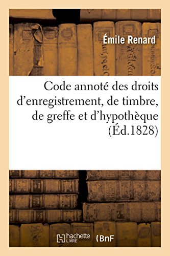 Stock image for Code Annot Des Droits d'Enregistrement, de Timbre, de Greffe Et d'Hypothque (Sciences Sociales) (French Edition) for sale by Lucky's Textbooks