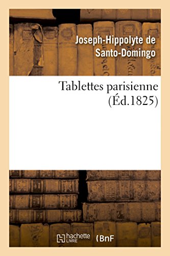 Beispielbild fr Tablettes Parisienne (Sciences Sociales) (French Edition) zum Verkauf von Lucky's Textbooks