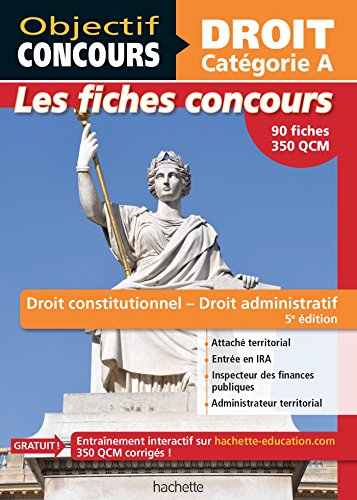 Stock image for Droit Constitutionnel, Droit Administratif : Droit, Catgorie A, Les Fiches Concours : 90 Fiches, 35 for sale by RECYCLIVRE