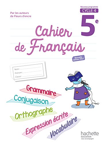 9782013953139: Cahier de franais cycle 4 / 5e - d. 2017