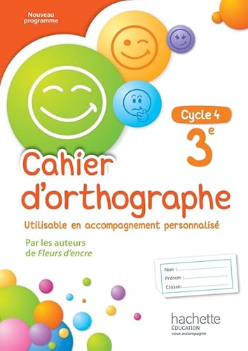 9782013953382: Cahier d'orthographe 3e cycle 4