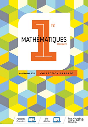 Stock image for Barbazo Maths 1re - Livre lve - Ed. 2019 for sale by Irish Booksellers