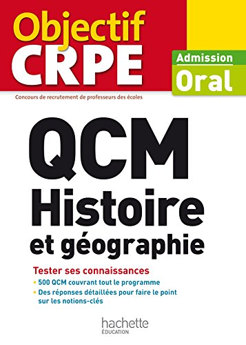 Imagen de archivo de QCM CRPE : Histoire et gographie a la venta por Ammareal