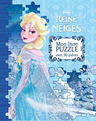 Imagen de archivo de LA REINE DES NEIGES - Mon Livre Puzzle - 5 Puzzles 50 Pices - Disney a la venta por LeLivreVert