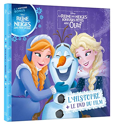 Imagen de archivo de LA REINE DES NEIGES - Joyeuses Ftes avec Olaf - Livre DVD - Disney: . a la venta por Le Monde de Kamlia
