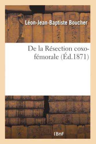 Stock image for De la Rsection coxo-fmorale (French Edition) for sale by Lucky's Textbooks
