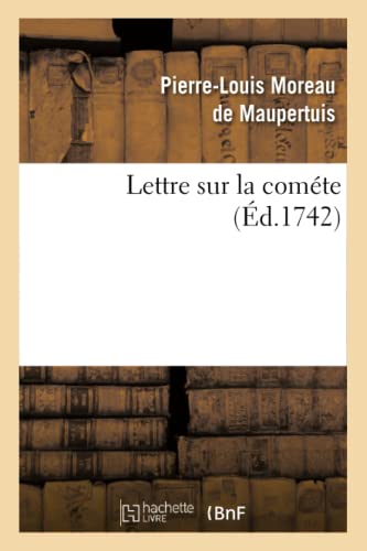 Stock image for Lettre Sur La Comte (Sciences) (French Edition) for sale by Lucky's Textbooks