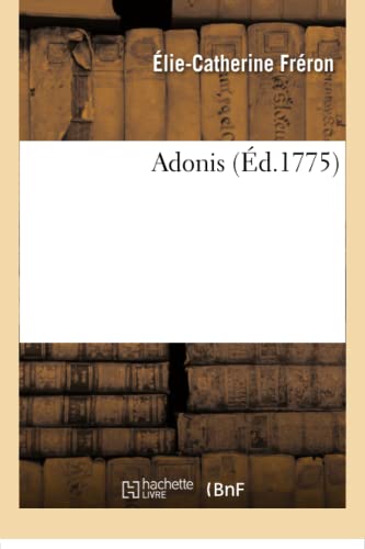 Stock image for Adonis (Litterature) (French Edition) for sale by Lucky's Textbooks