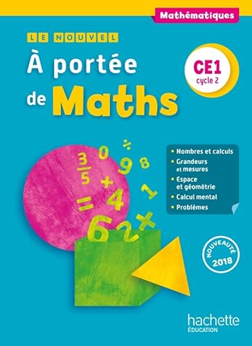 9782017009337: Le Nouvel A porte de maths CE1 - Livre lve - Ed. 2018