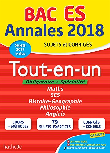 Stock image for Annales Bac 2018 Tout-en-un Term ES for sale by Ammareal