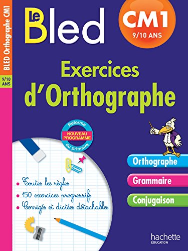 9782017012252: Cahier Bled - Exercices D'Orthographe Cm1