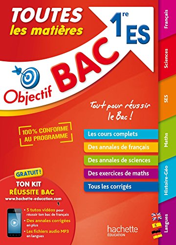 Imagen de archivo de Objectif Bac - Toutes les matires 1re ES a la venta por Ammareal