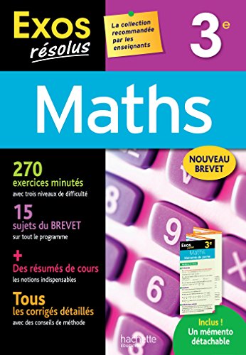 Beispielbild fr Exos rsolus - Maths 3e zum Verkauf von Gallix