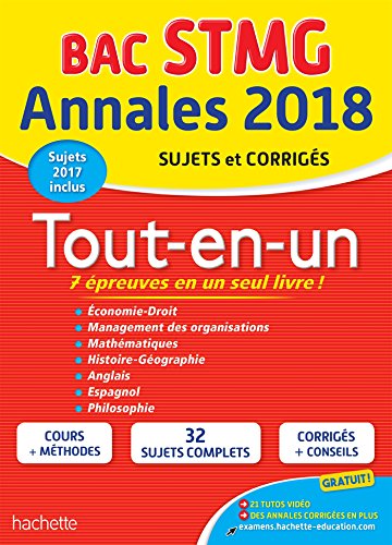 Stock image for Tout-en-un Bac STMG: Sujets et corrigs Broutin, Jean-Pierre; Ducrou, Jean-Bernard; Gillet, Nathalie; Mendola, Daniel et Collectif for sale by BIBLIO-NET