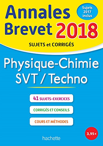 Beispielbild fr Annales Brevet 2018 Physique-Chimie-SVT zum Verkauf von Ammareal