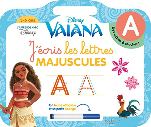 9782017013617: Vaiana Ardoise J'cris les lettres majuscules (3-6 ans)