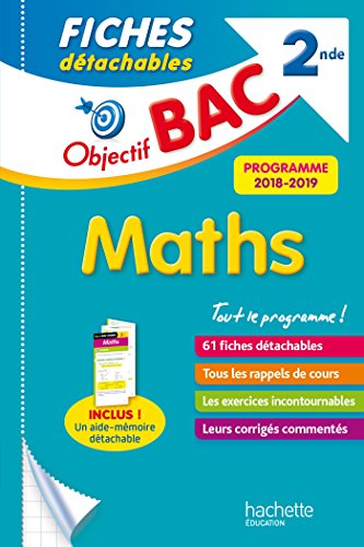 Beispielbild fr Objectif Bac Fiches dtachables Maths 2nde zum Verkauf von Ammareal