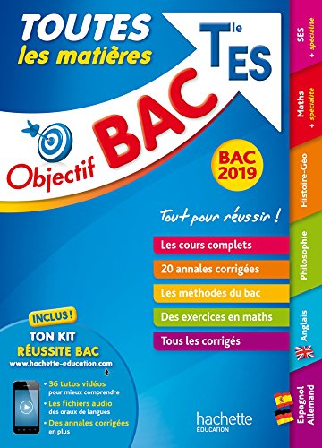 Stock image for Objectif Bac 2019 Toutes les matires Tle ES for sale by LeLivreVert