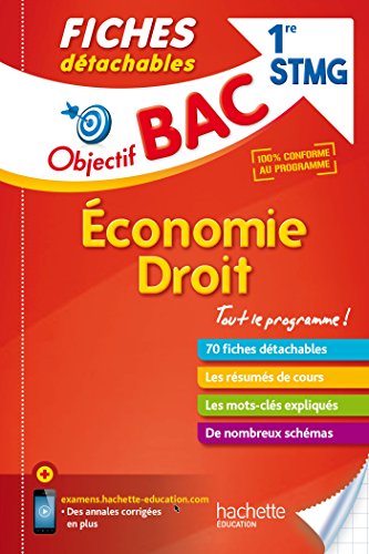 Stock image for Economie Droit, 1re Stmg : 70 Fiches Dtachables for sale by RECYCLIVRE