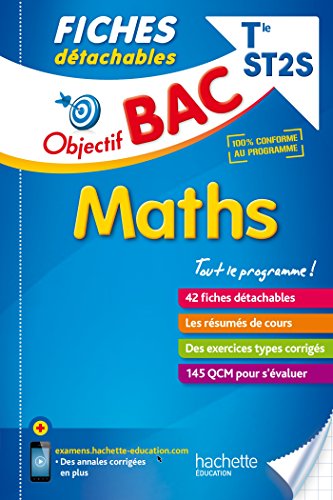Imagen de archivo de Objectif Bac Fiches Dtachables Maths Term ST2S a la venta por medimops
