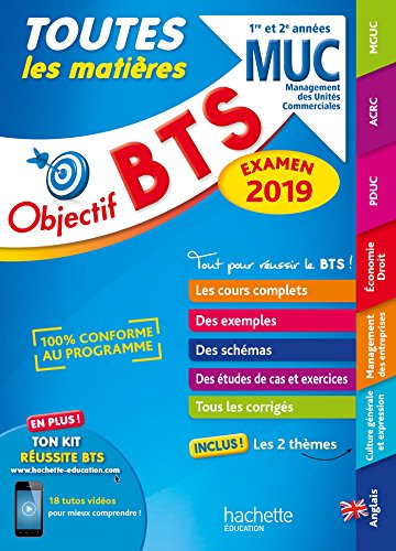 Stock image for Objectif BTS MUC 2019 Toutes les matires for sale by Ammareal