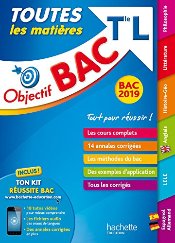 Stock image for Objectif Bac 2019 Toutes les matires Tle L for sale by LeLivreVert