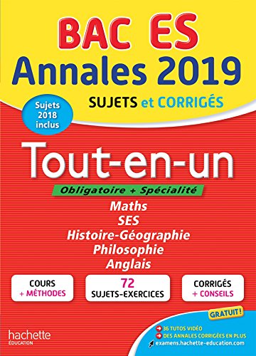 Beispielbild fr Annales Bac 2019 Tout-en-un Tle ES zum Verkauf von Ammareal