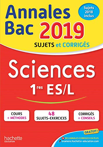Beispielbild fr Annales Bac 2019 Sciences 1res ES/L zum Verkauf von Ammareal