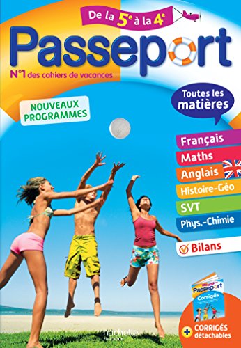 9782017016212: Passeport Toutes les matires - De la 5e  la 4e