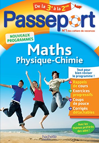 9782017016533: Passeport - Maths-Physique-Chimie de la 3e vers la 2de - Cahier de vacances